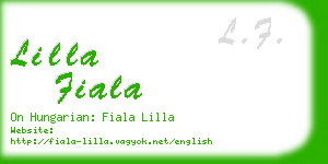 lilla fiala business card